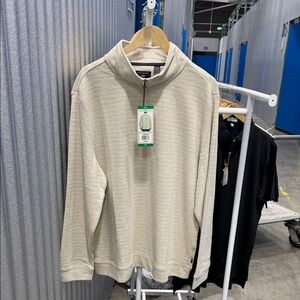 Croft & Barrow Men's Light Tan Zip-Up Sweater